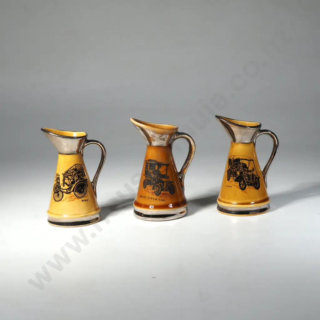 Wade England - Veteran Car Club Three Miniature Jugs Image 1++