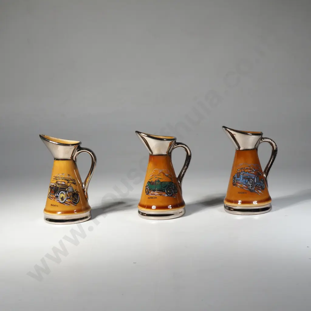 Wade England - Veteran Car Club Three Miniature Jugs Image 1++