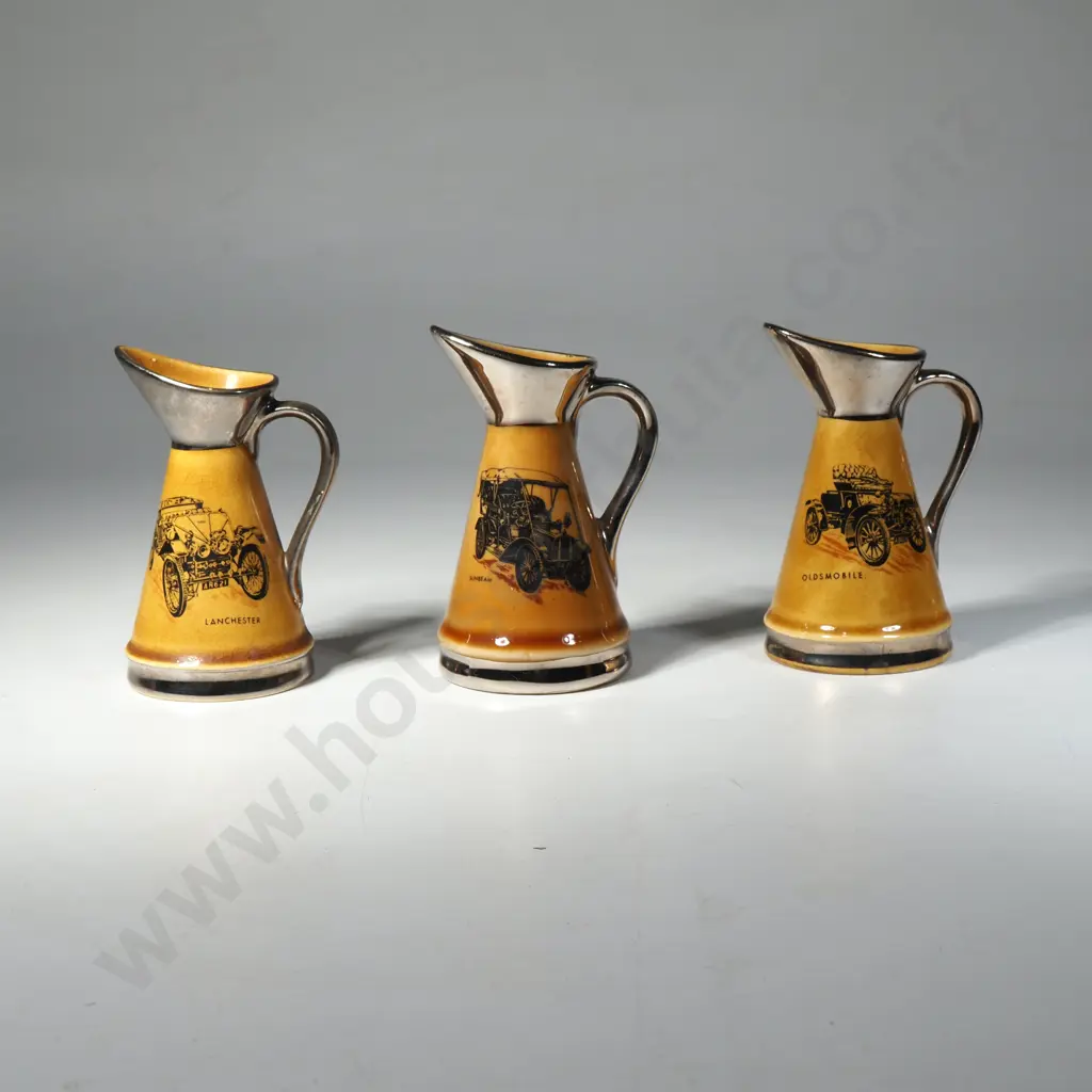 Wade England - Veteran Car Club Three Miniature Jugs Image 1++