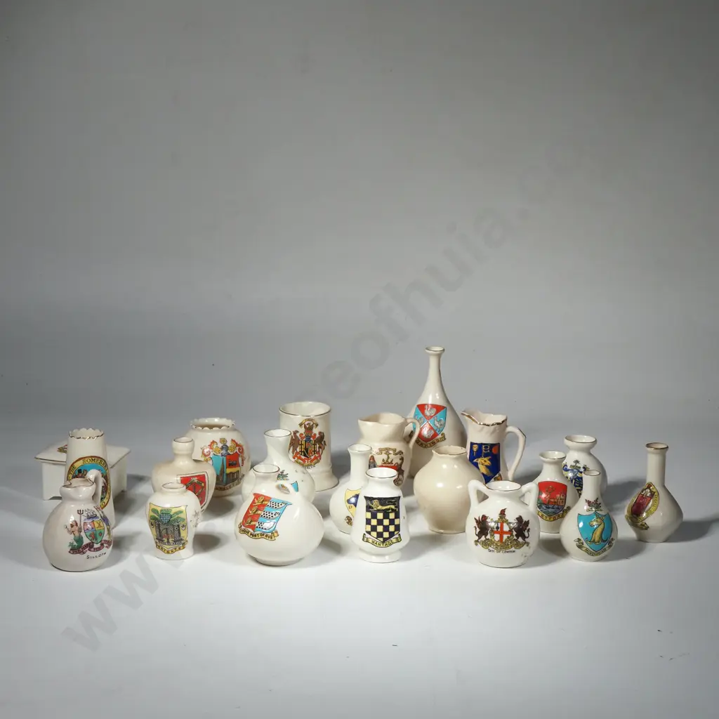 Twenty China Souvenir Miniatures, Mainly Arcadian Image 1++