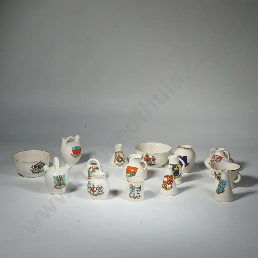 Fifteen Souvenir China Miniatures by Goss Image 1++