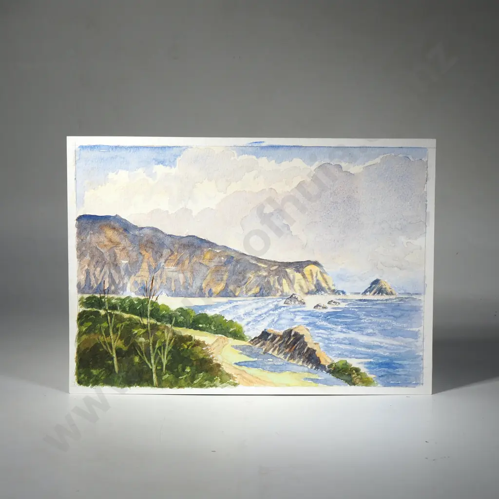 D. Bambury - Coastal Scene', Watercolour on Paper Image 1++