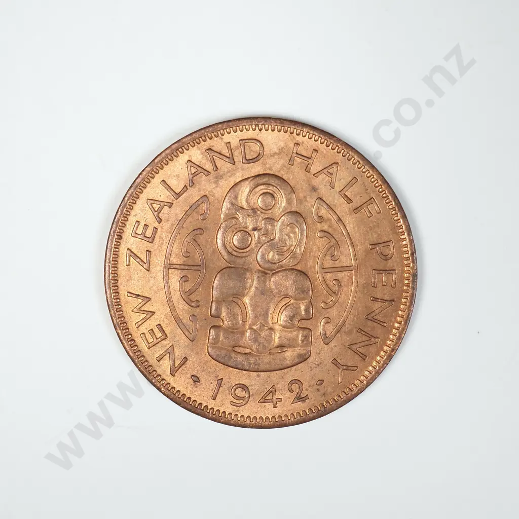 1942 HALFPENNY, A.UNC, C.V. $200 Image 1++