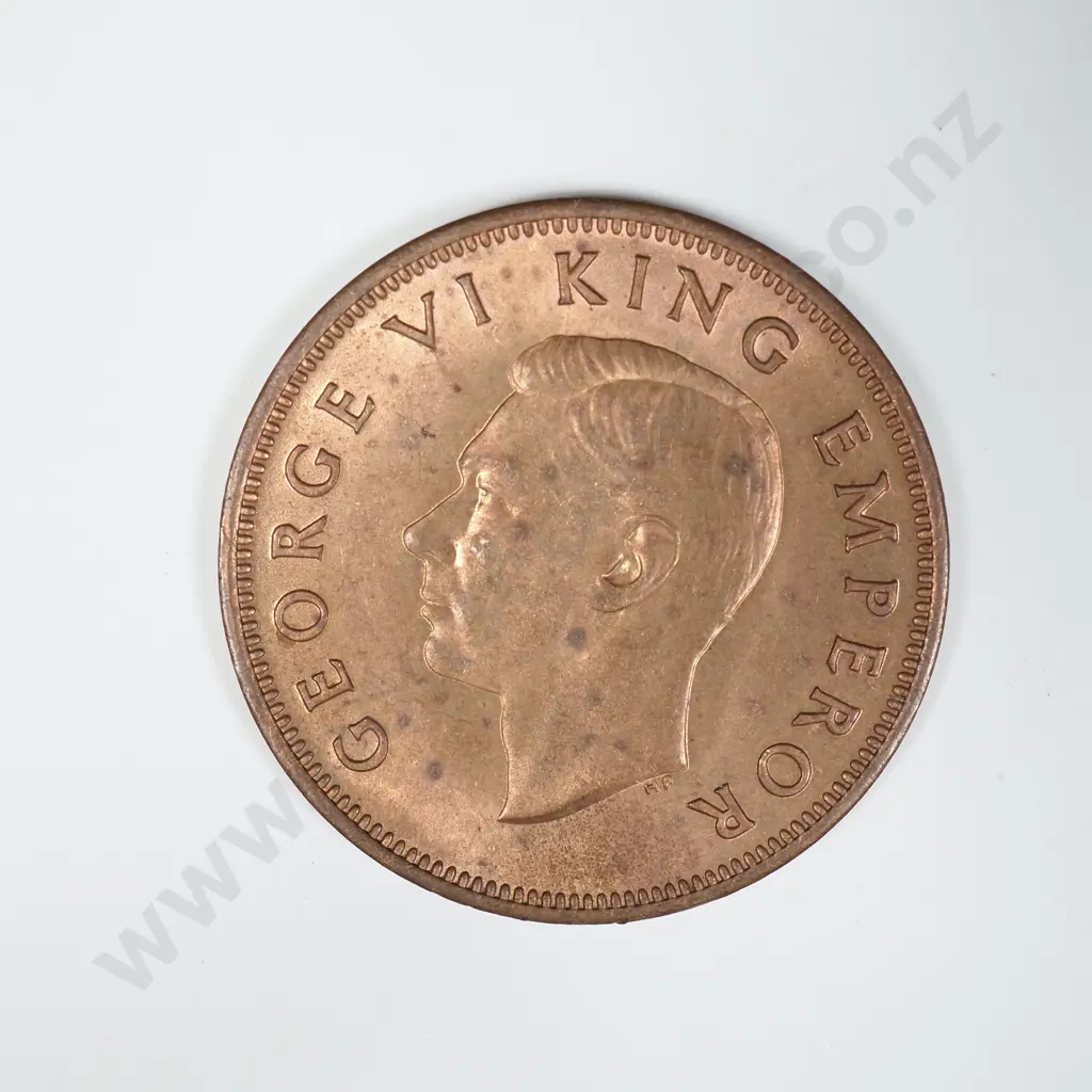 1945 HALFPENNY, A.UNC, C.V. $45 Image 1++