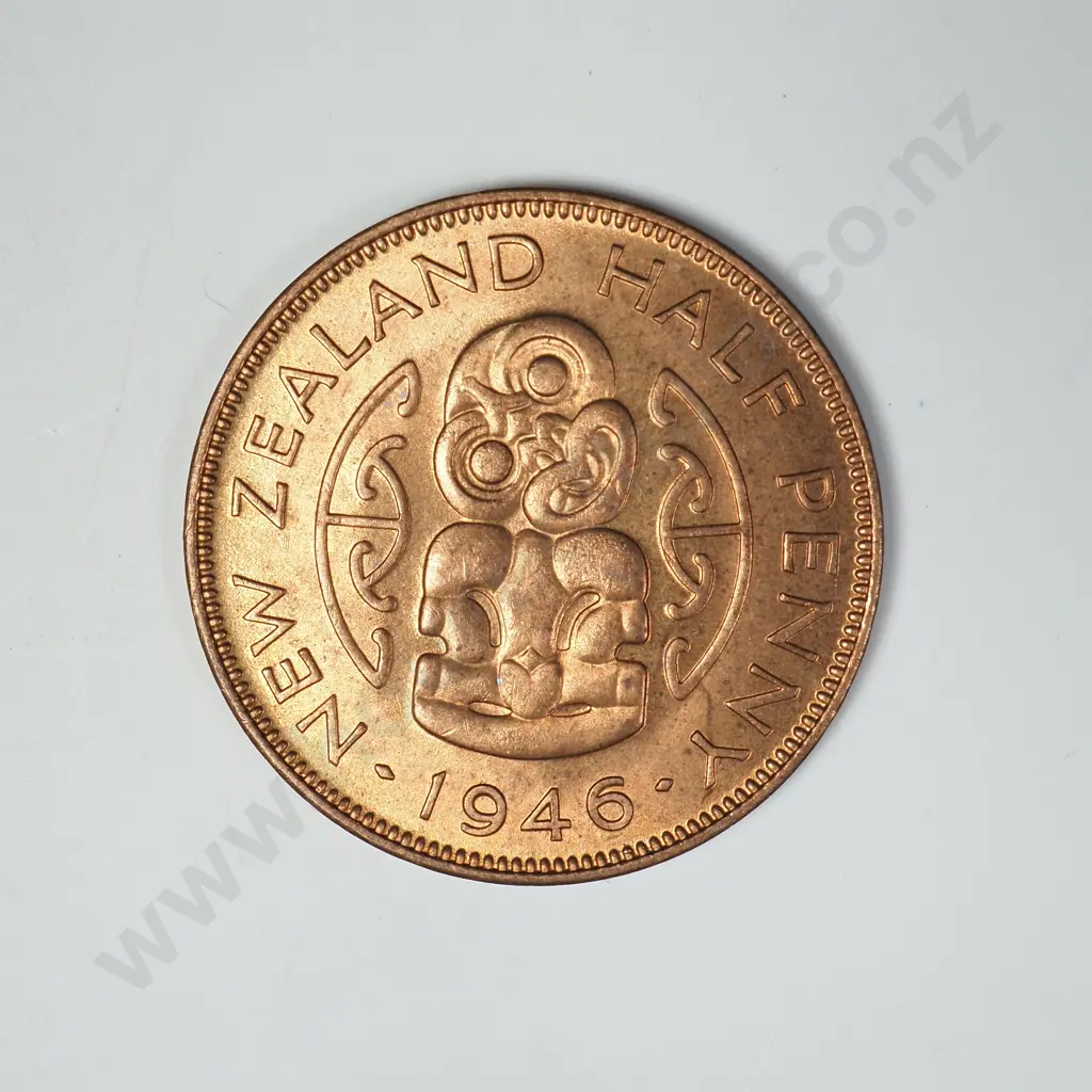 1946 HALFPENNY, A.UNC, C.V. $35 Image 1++