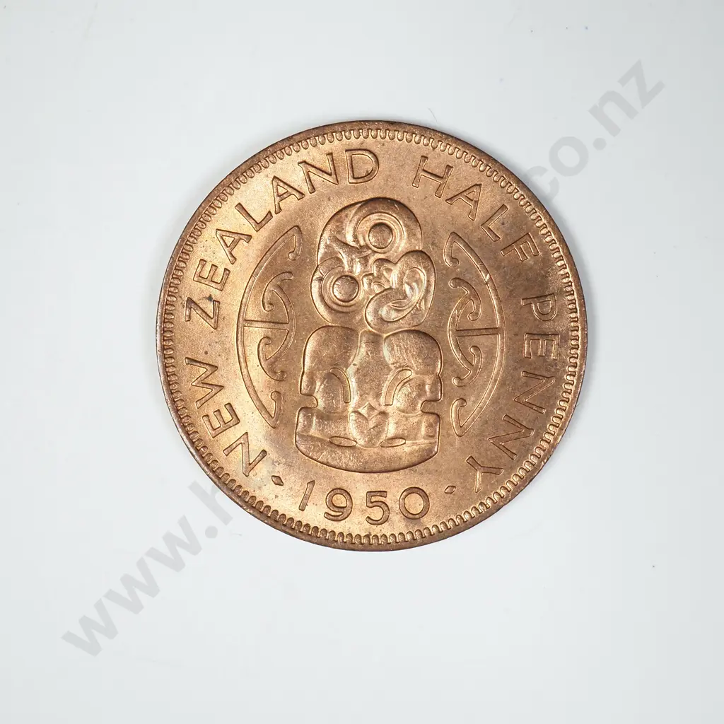 1950 HALFPENNY, A.UNC, C.V. $35 Image 1++