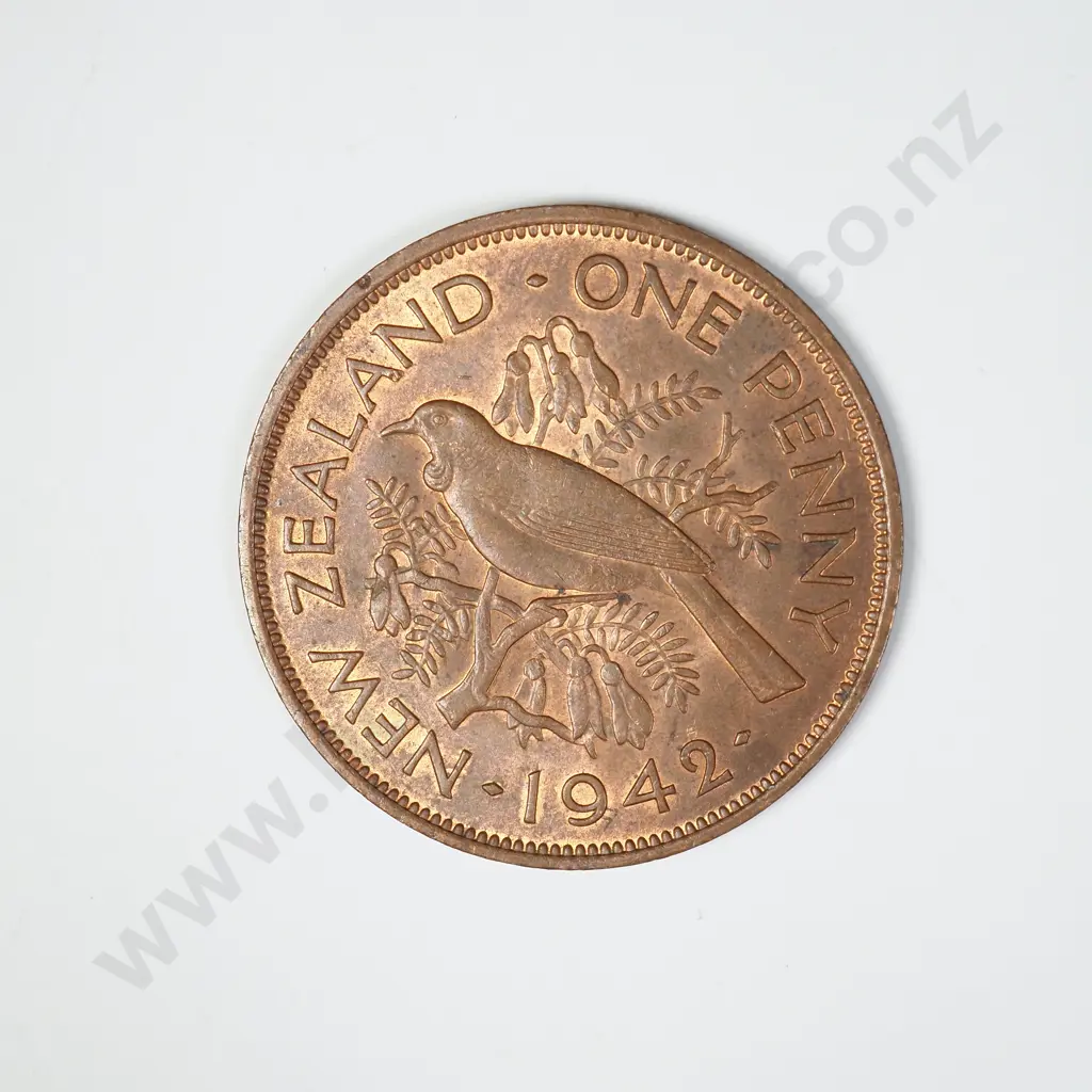 1942 ONE PENNY, E.F, C.V. $55 Image 1++