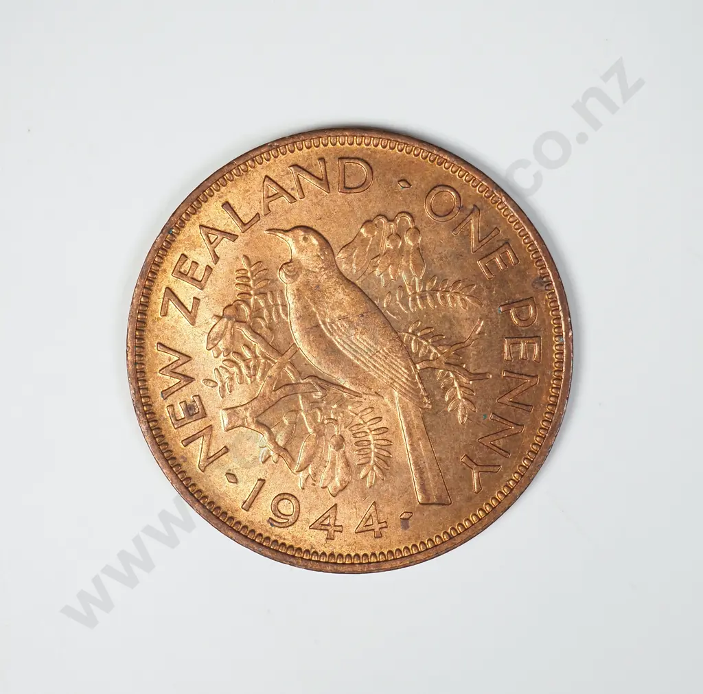 1944 ONE PENNY, A.UNC, C.V. $55 Image 1++