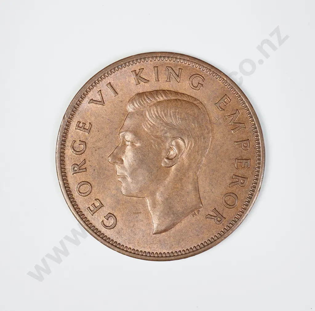 1945 ONE PENNY, A.UNC, C.V. $55 Image 1++