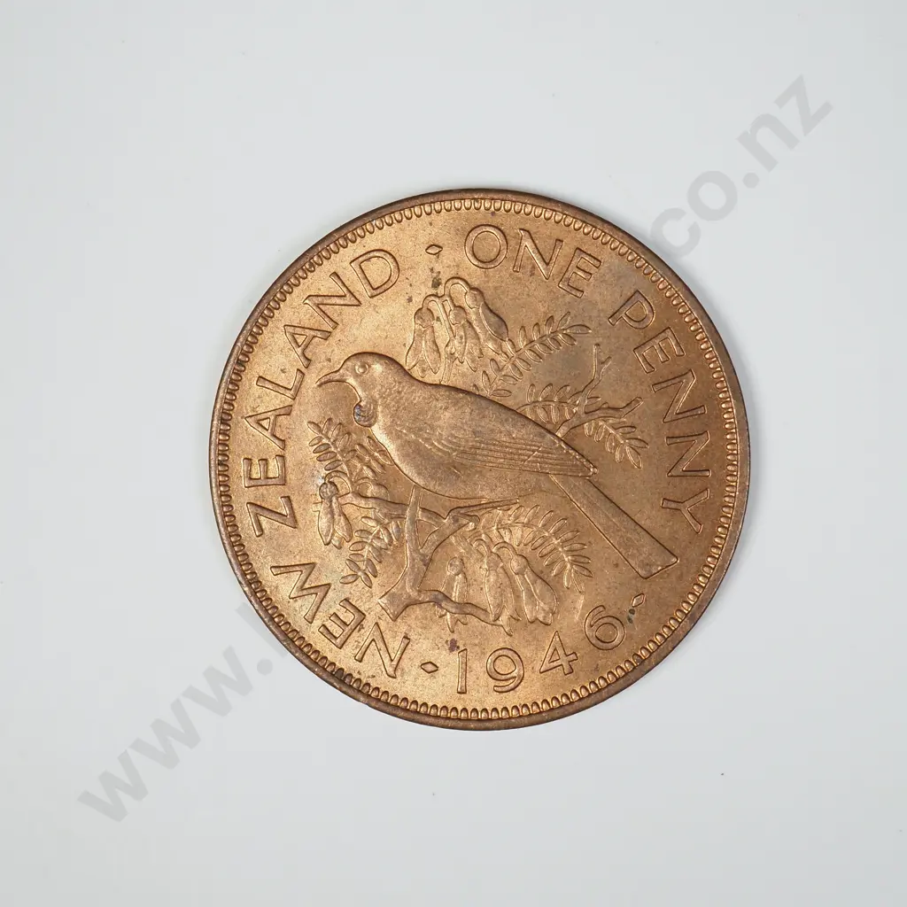 1946 ONE PENNY, A.UNC, C.V. $40 Image 1++