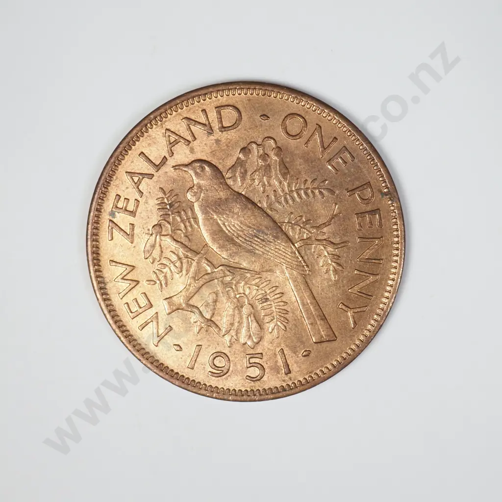 1951 ONE PENNY, A.UNC, C.V. $25 Image 1++