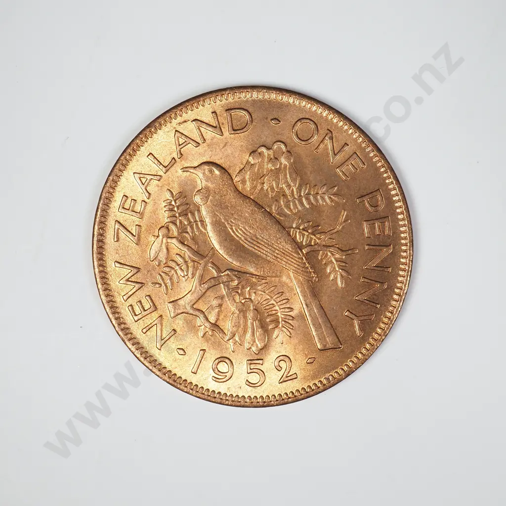 1952 ONE PENNY, B.UNC, C.V. $35 Image 1++