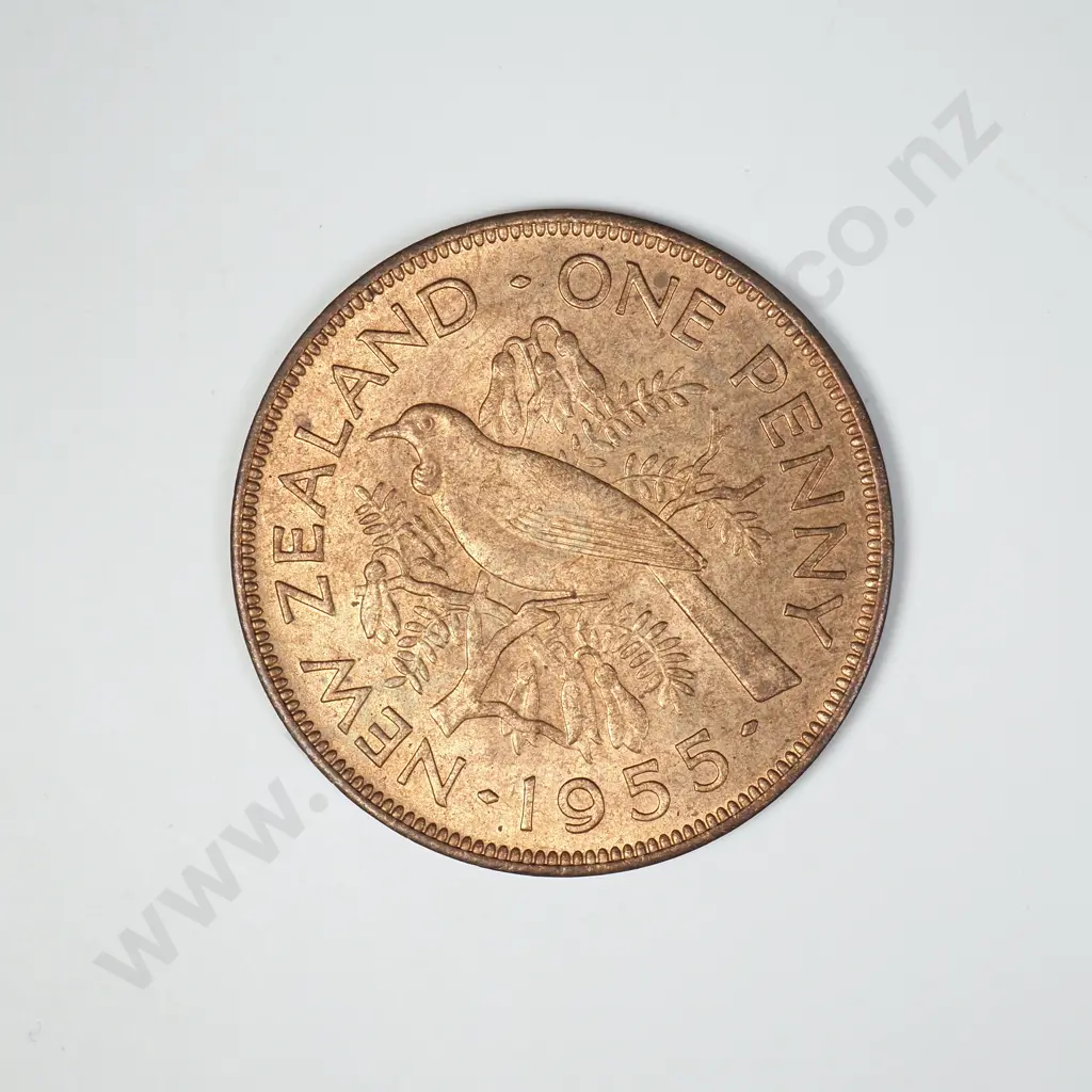 1955 ONE PENNY, A.UNC, C.V. $20 Image 1++