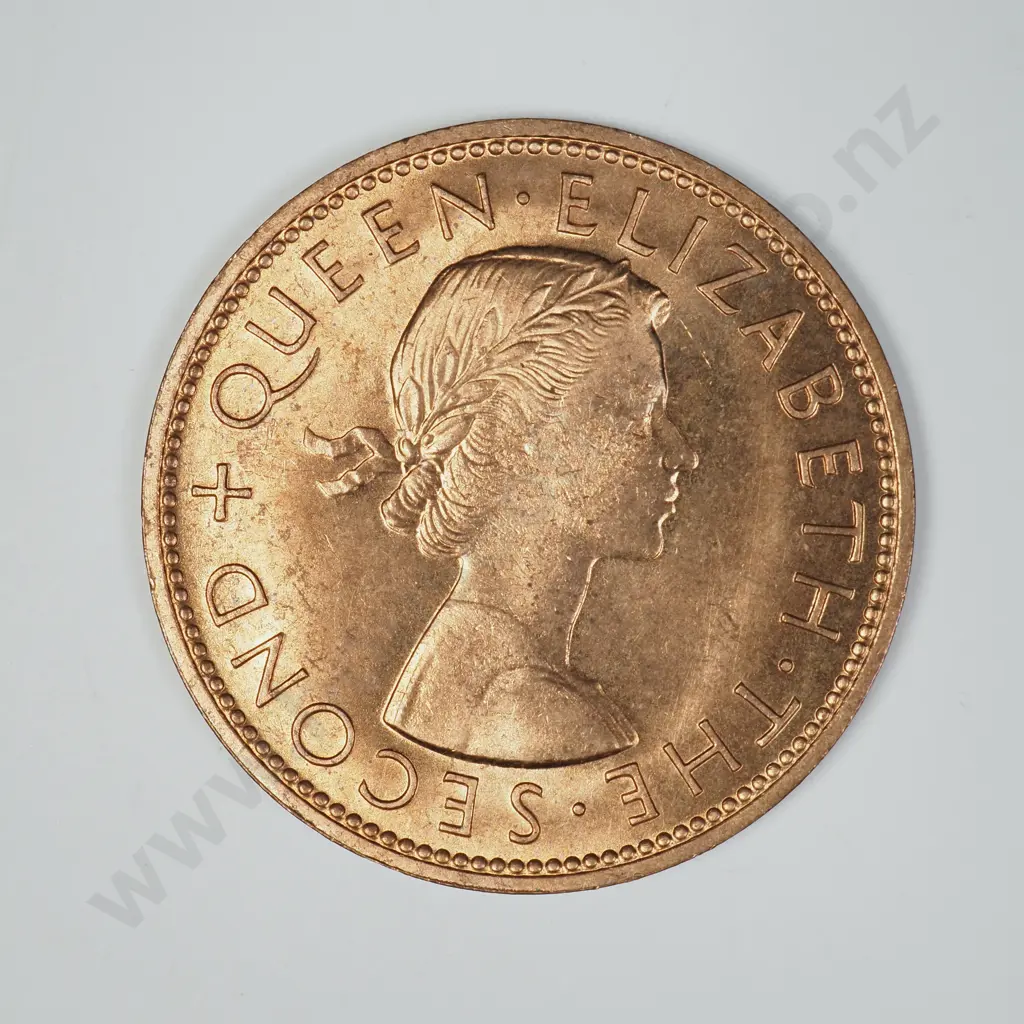 1957 ONE PENNY, B.UNC, C.V. $30 Image 1++