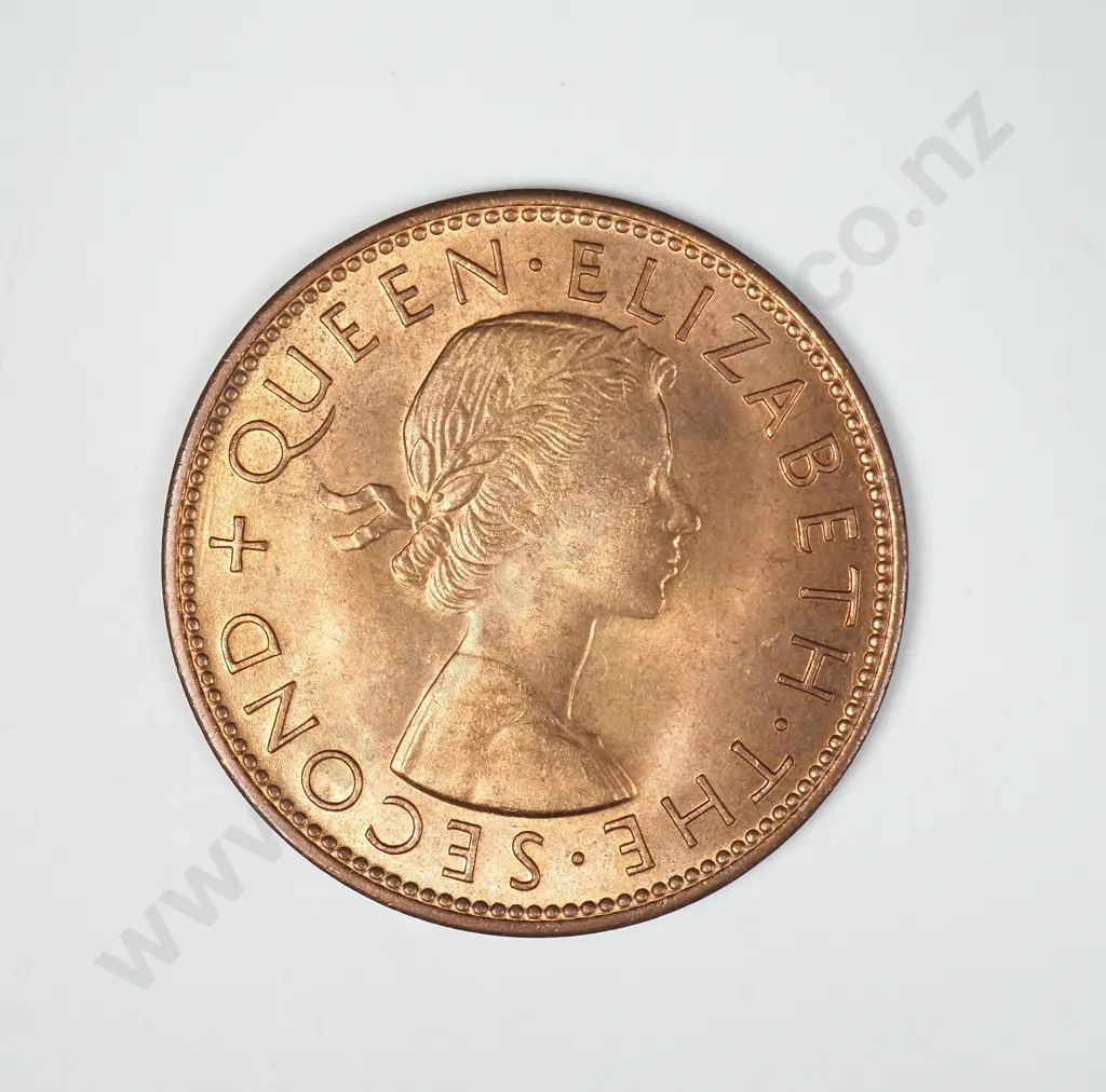 1958 ONE PENNY, A.UNC, C.V. $15 Image 1++