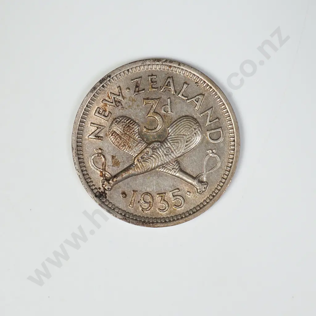 1935 THREEPENCE, V.F, C.V. $400 Image 1++