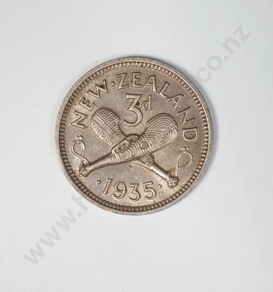 1935 THREEPENCE, E.F, C.V. $1000 Image 1++