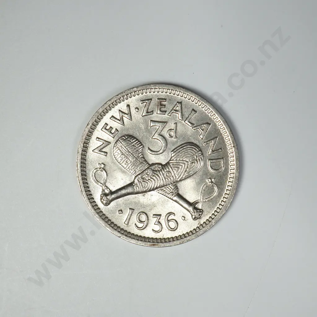 1936 THREEPENCE, UNC, C.V. $80 Image 1++