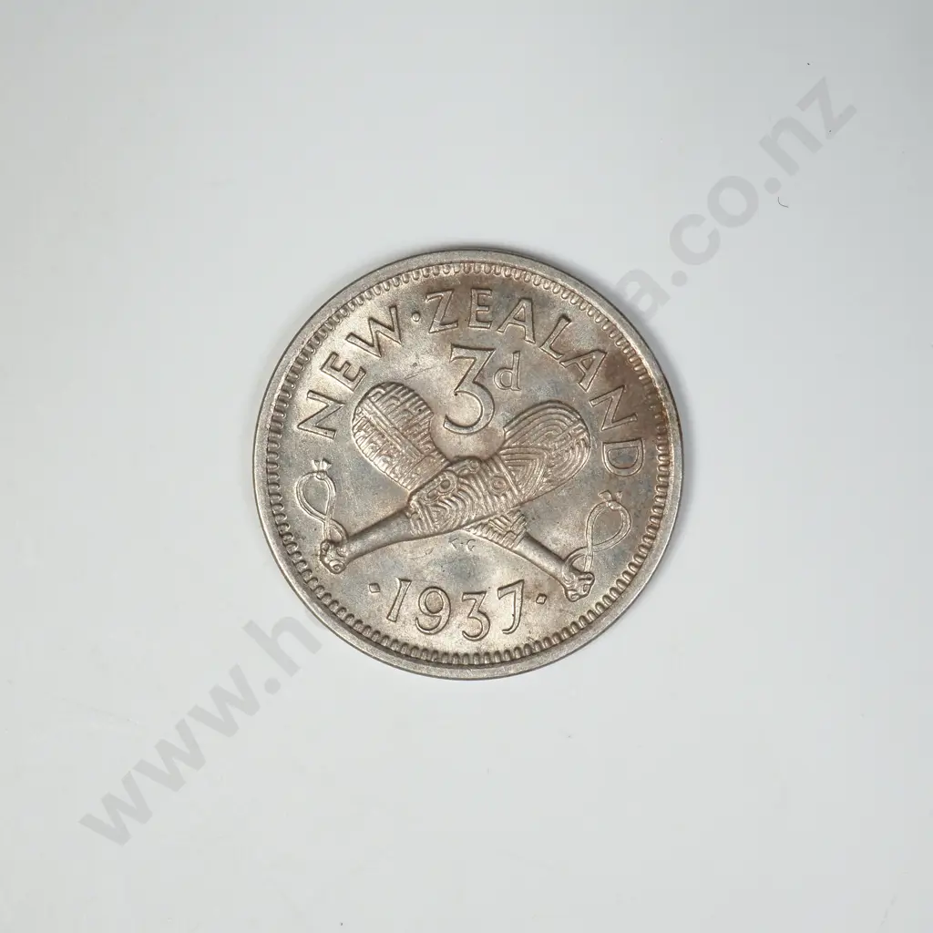 1937 THREEPENCE, UNC, C.V. $75 Image 1++