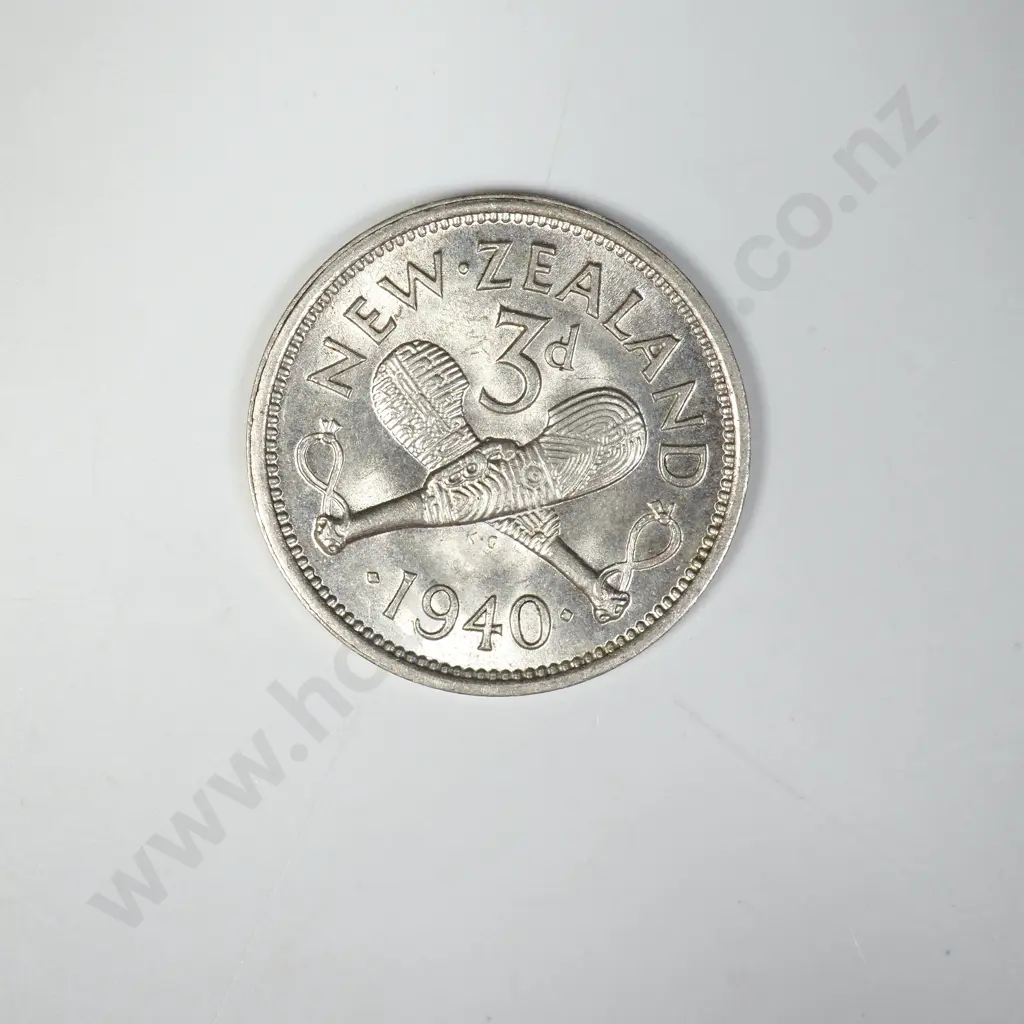 1940 THREEPENCE, UNC, C.V. $100 Image 1++
