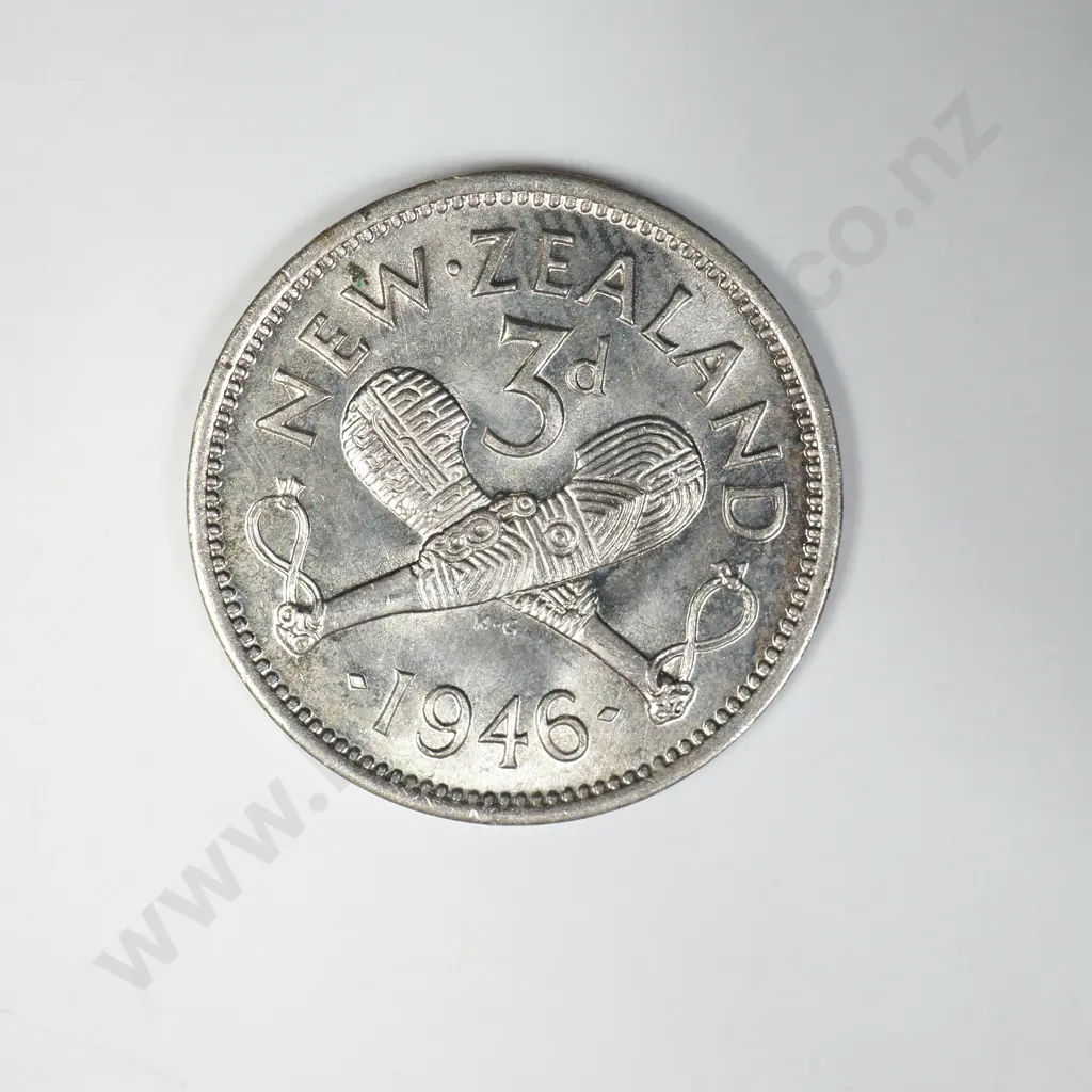 1946 THREEPENCE, UNC, C.V. $40 Image 1++