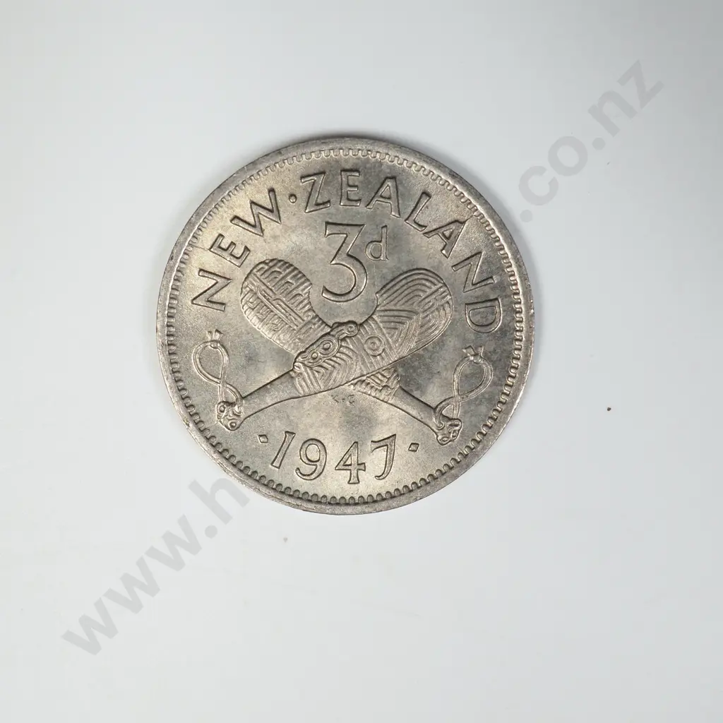1947 THREEPENCE, UNC, C.V. $60 Image 1++