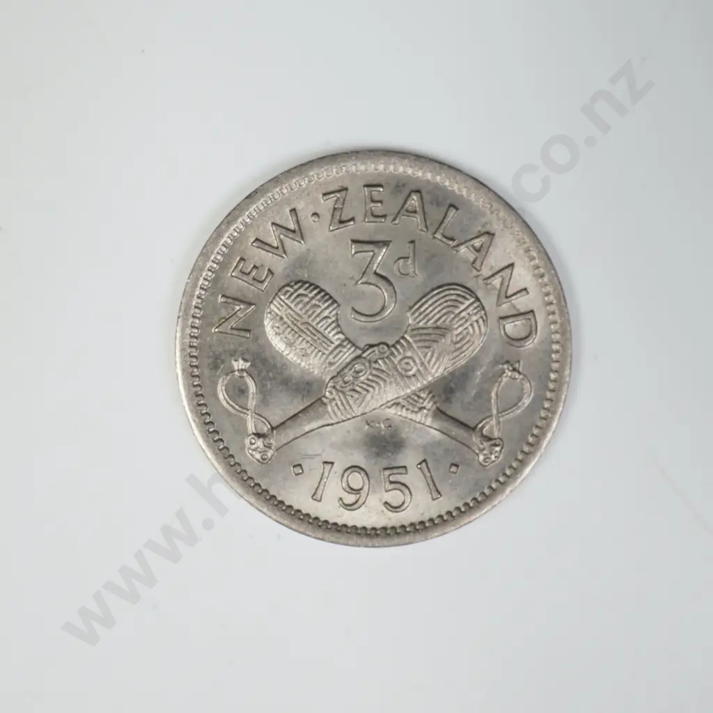 1951 THREEPENCE, UNC, C.V. $35 Image 1++