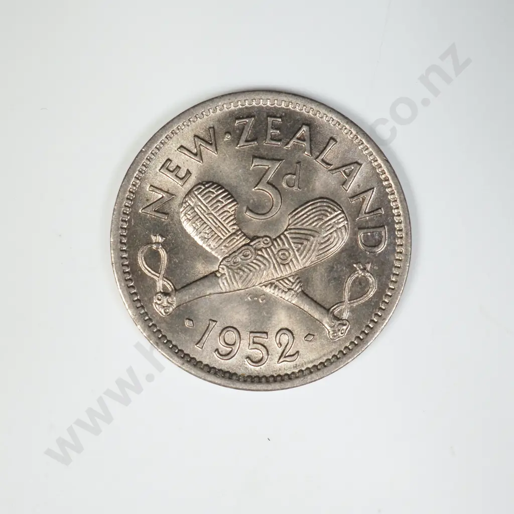 1952 THREEPENCE, UNC, C.V. $30 Image 1++