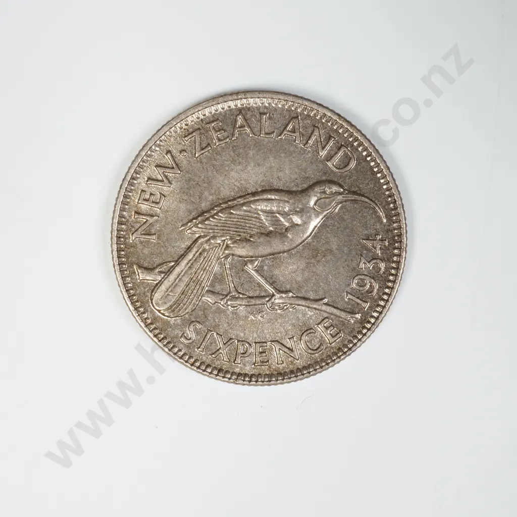 1934 SIXPENCE, UNC, C.V. $250 Image 1++