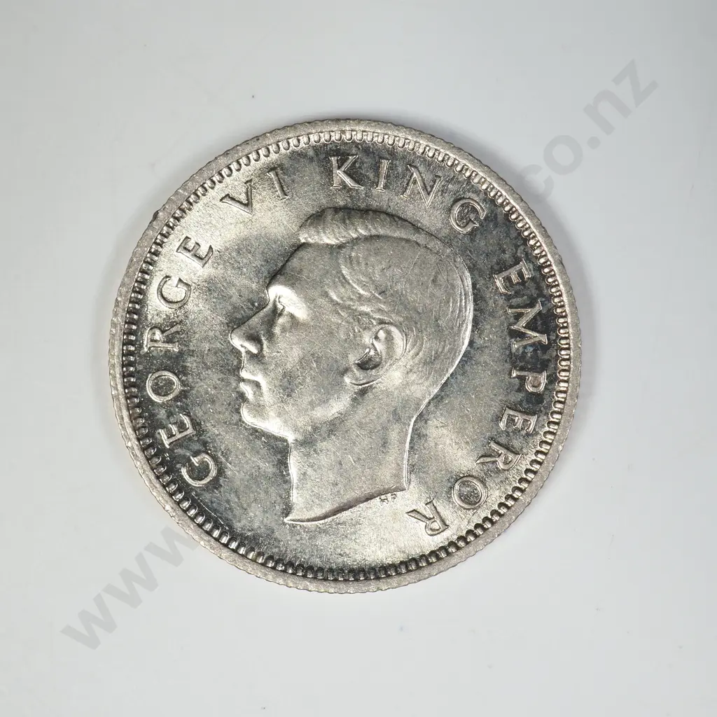 1945 SIXPENCE, A.UNC, C.V. $90 Image 1++