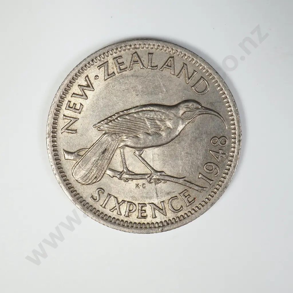 1948 SIXPENCE, E.F, C.V. $80 Image 1++