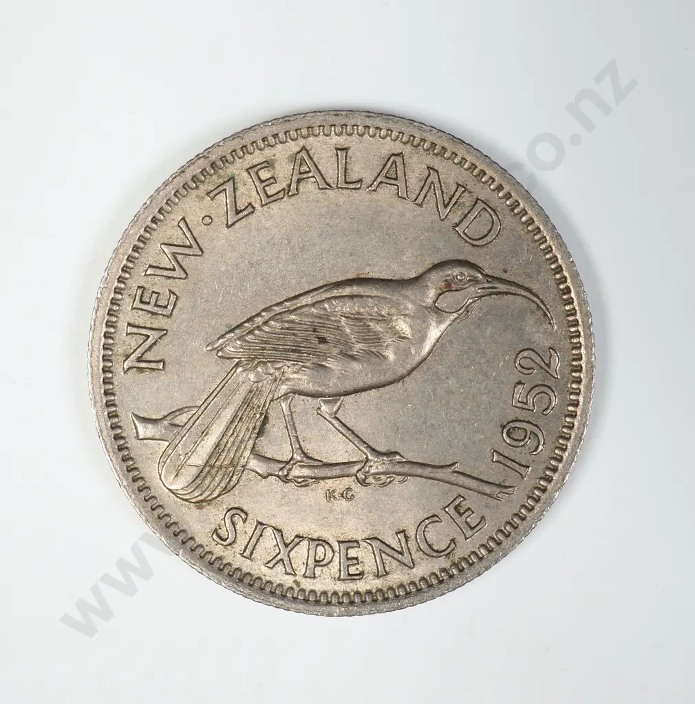 1952 SIXPENCE, E.F, C.V. $30 Image 1++