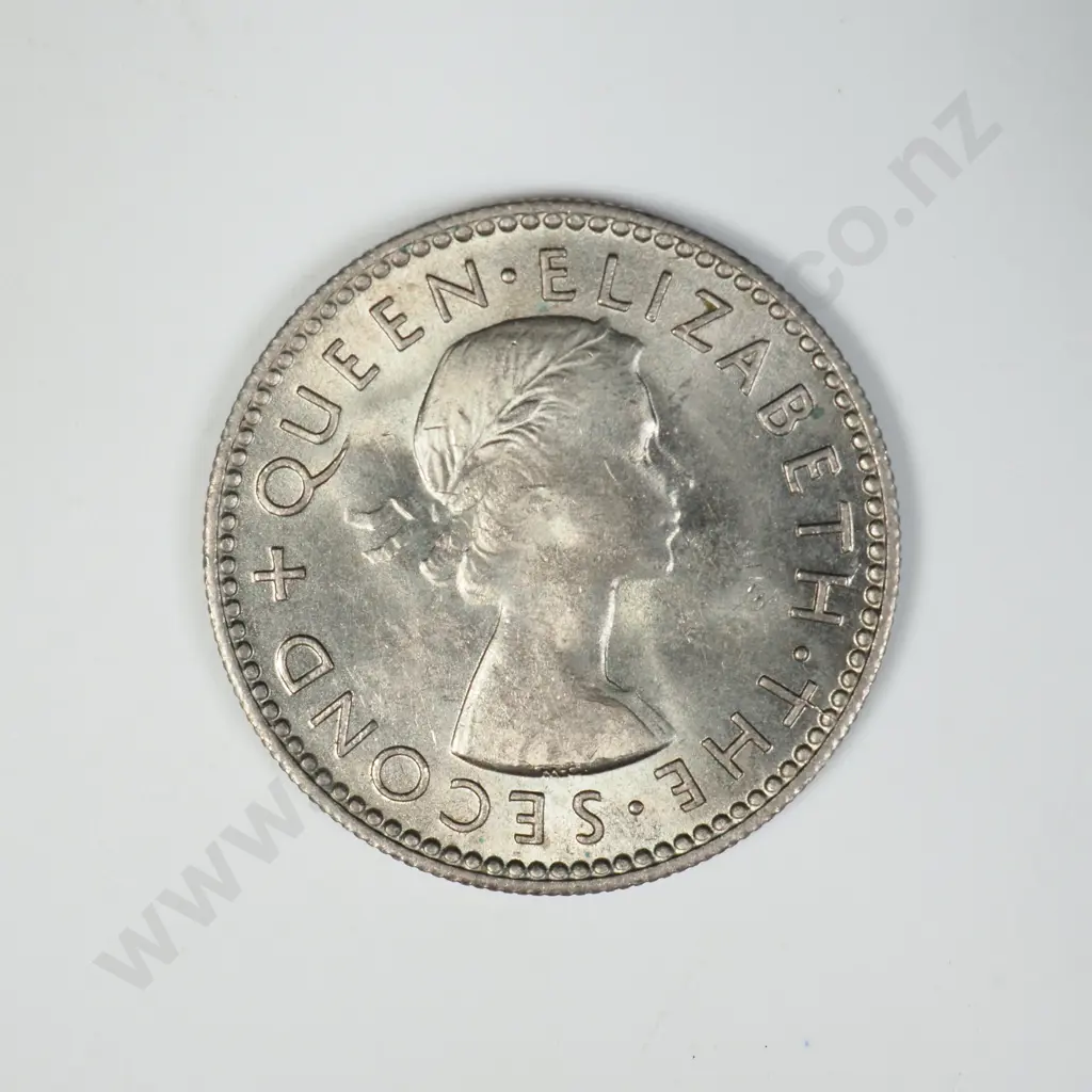 1954 SIXPENCE, A.UNC, C.V. $35 Image 1++