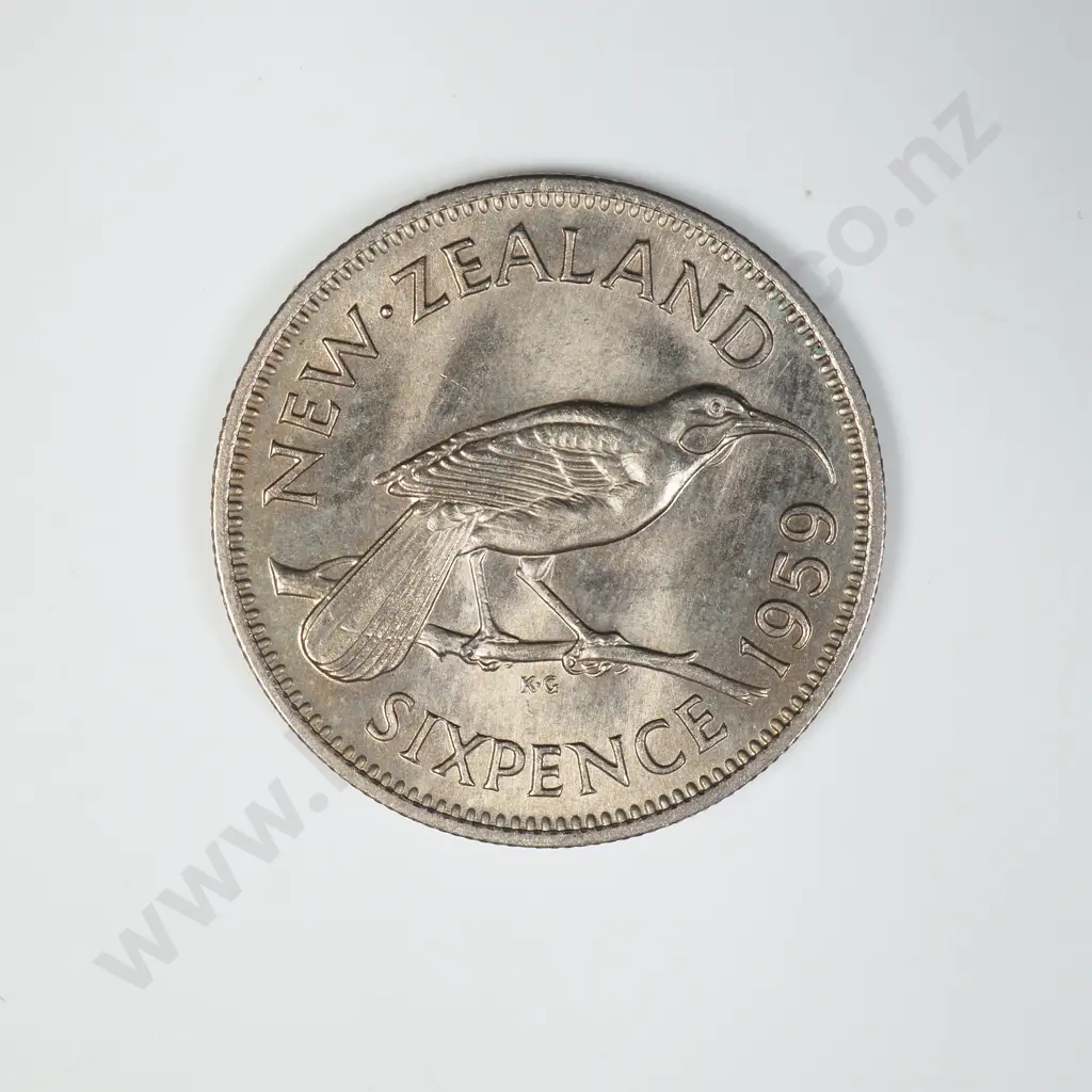 1959 SIXPENCE, UNC, C.V. $40 Image 1++