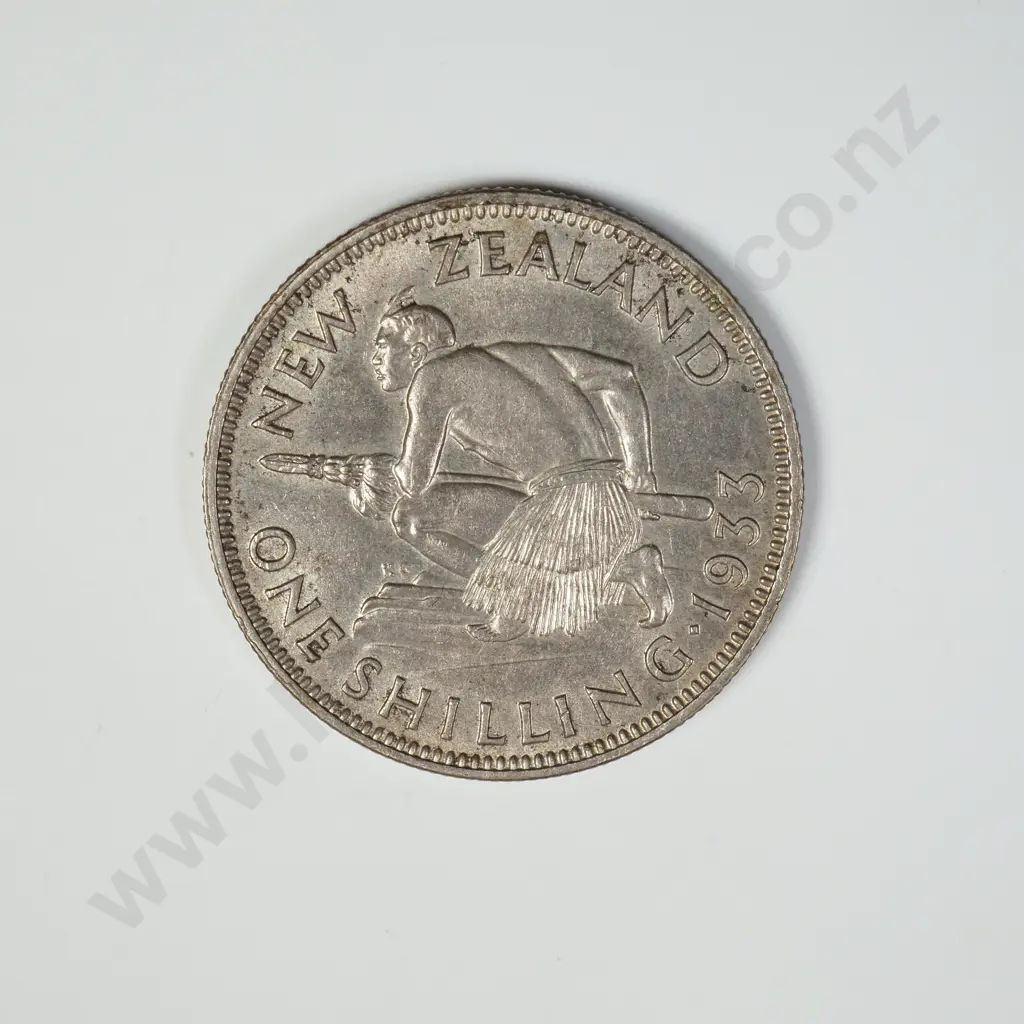1933 ONE SHILLING, E.F, C.V. $80 Image 1++