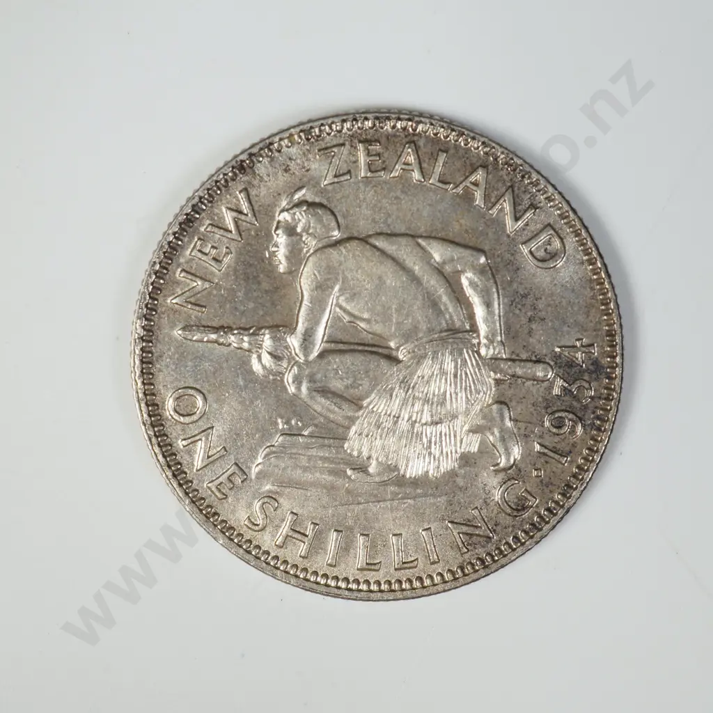 1934 ONE SHILLING, E.F, C.V. $80 Image 1++