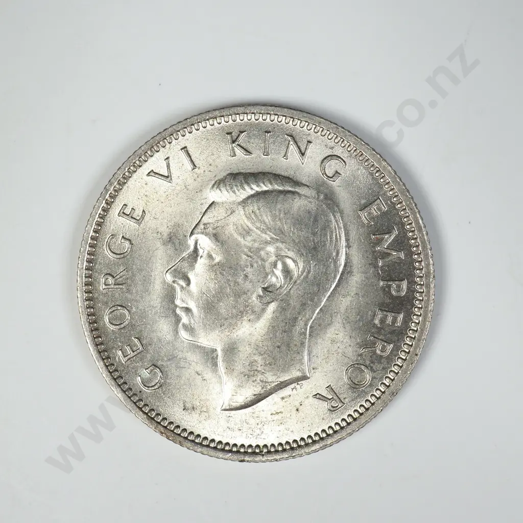 1946 ONE SHILLING, UNC ( TONED REVERSE ), C.V. $225 Image 1++