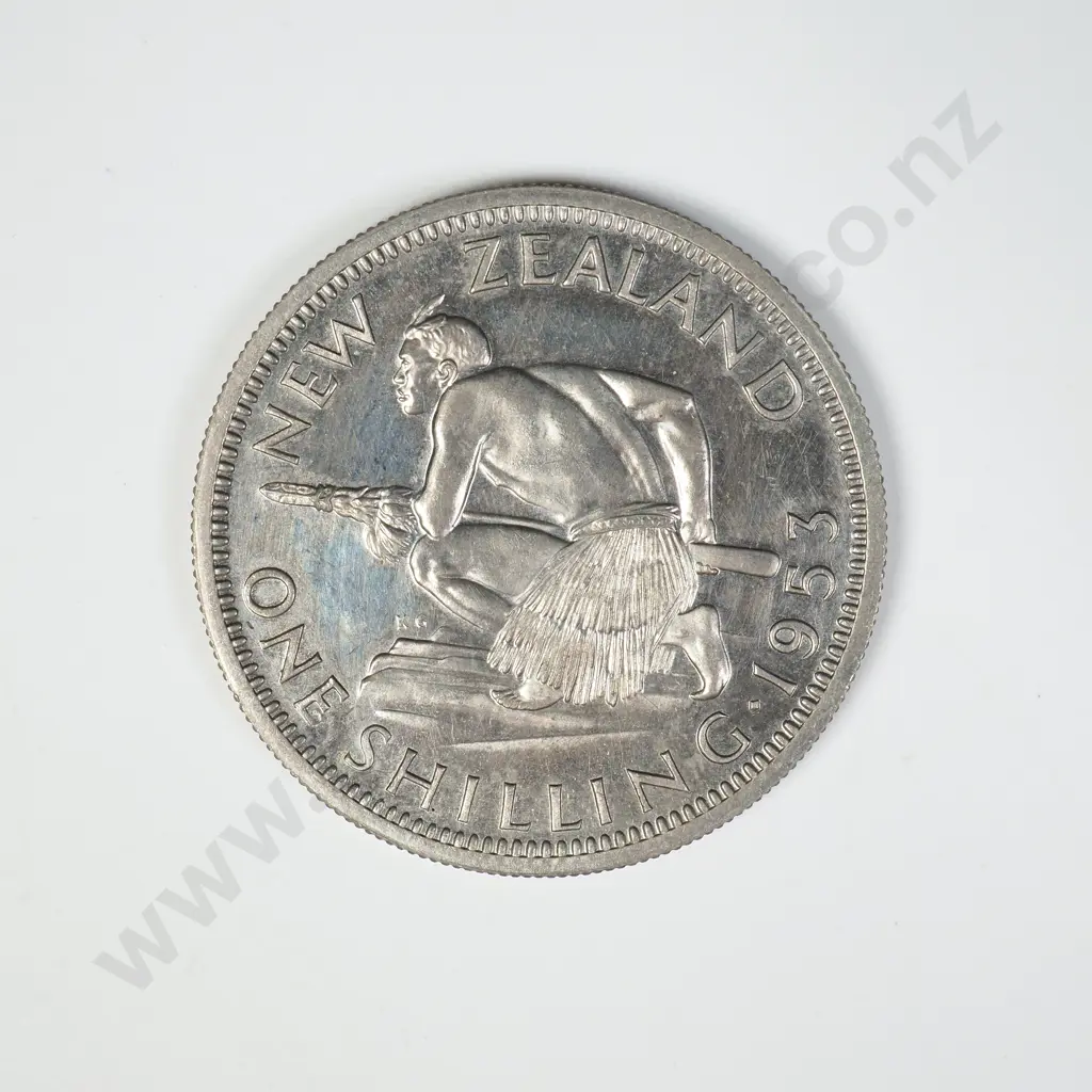 1953 ONE SHILLING, PROOF Image 1++