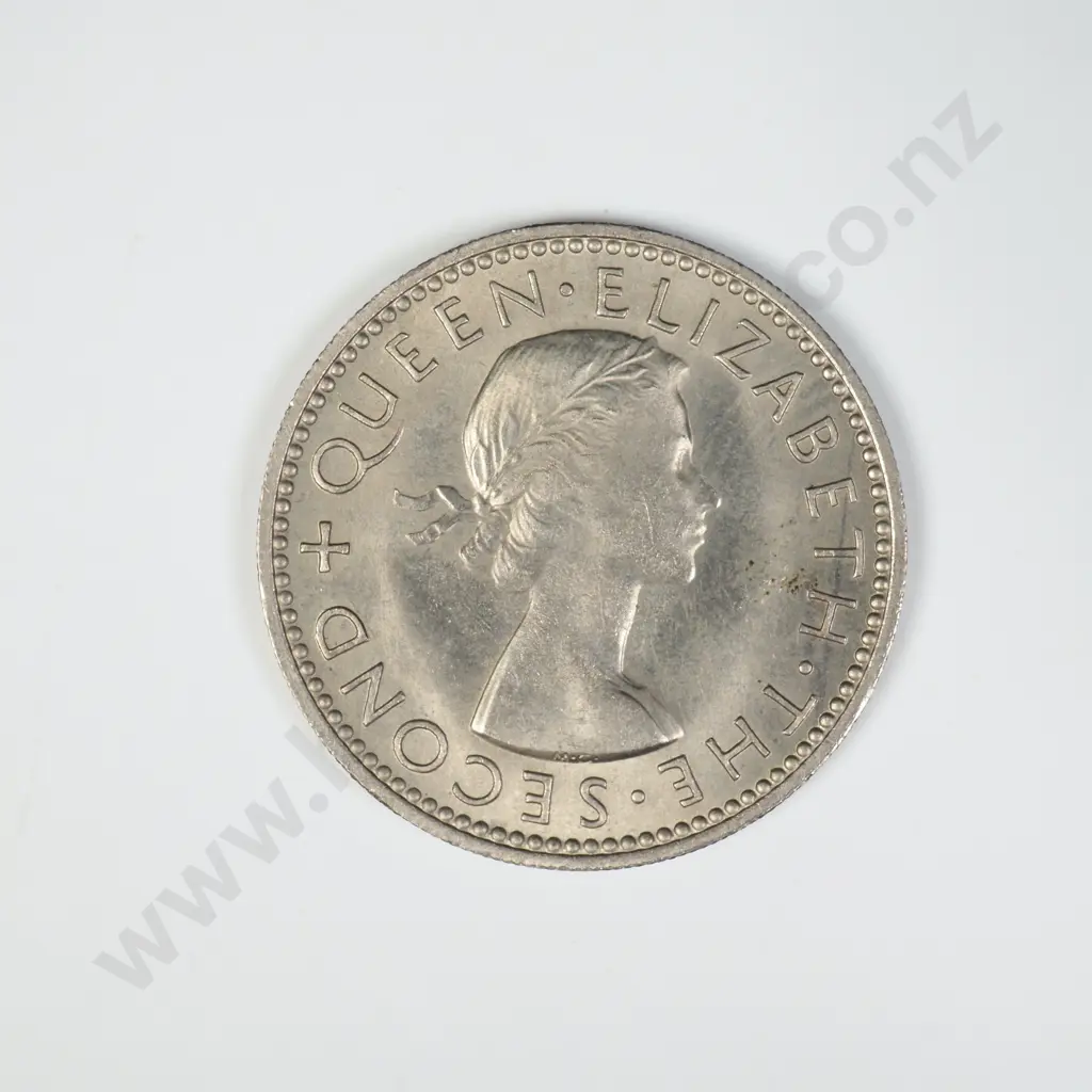 1955 ONE SHILLING, UNC, C.V. $600 Image 1++