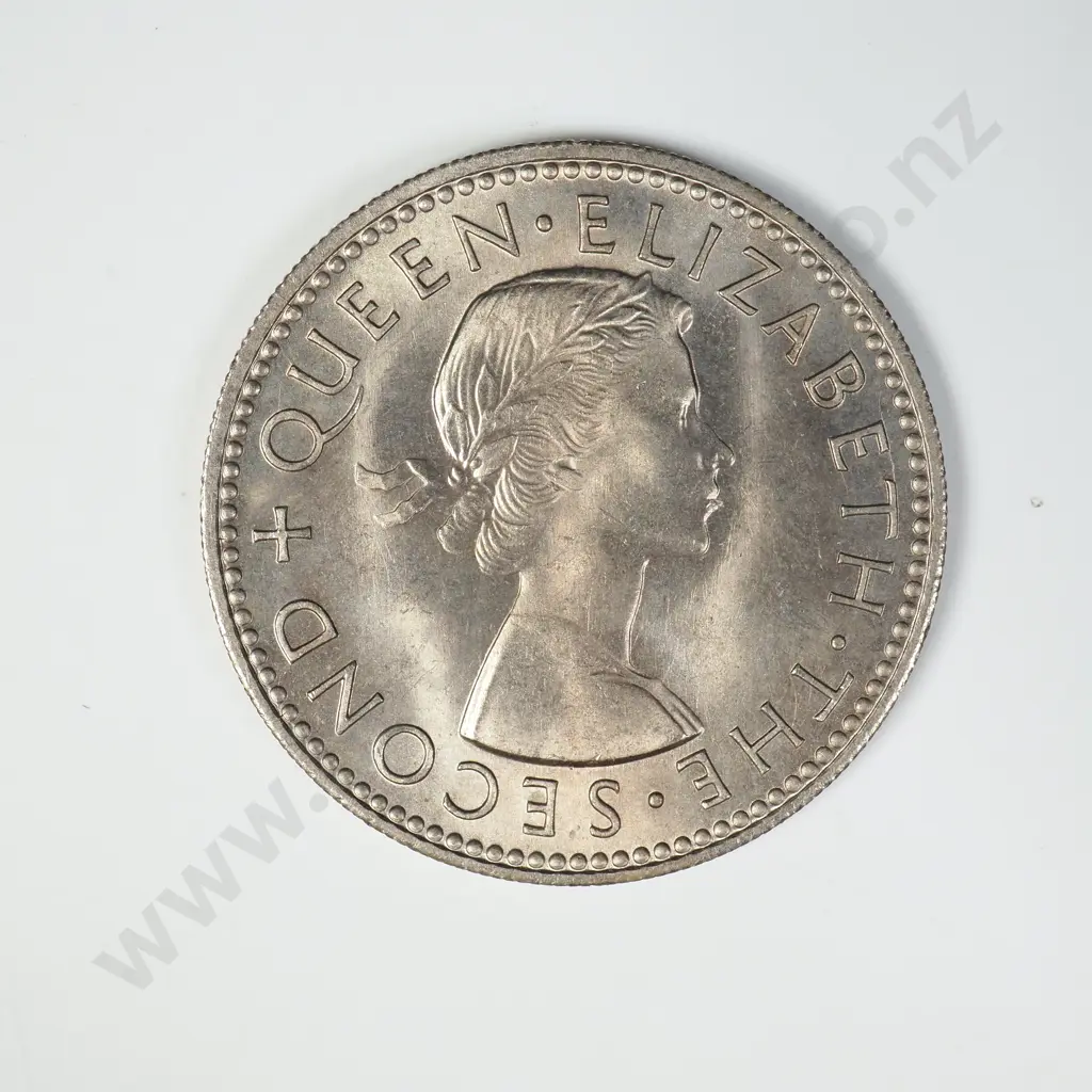 1958 ONE SHILLING, UNC, C.V. $60 Image 1++