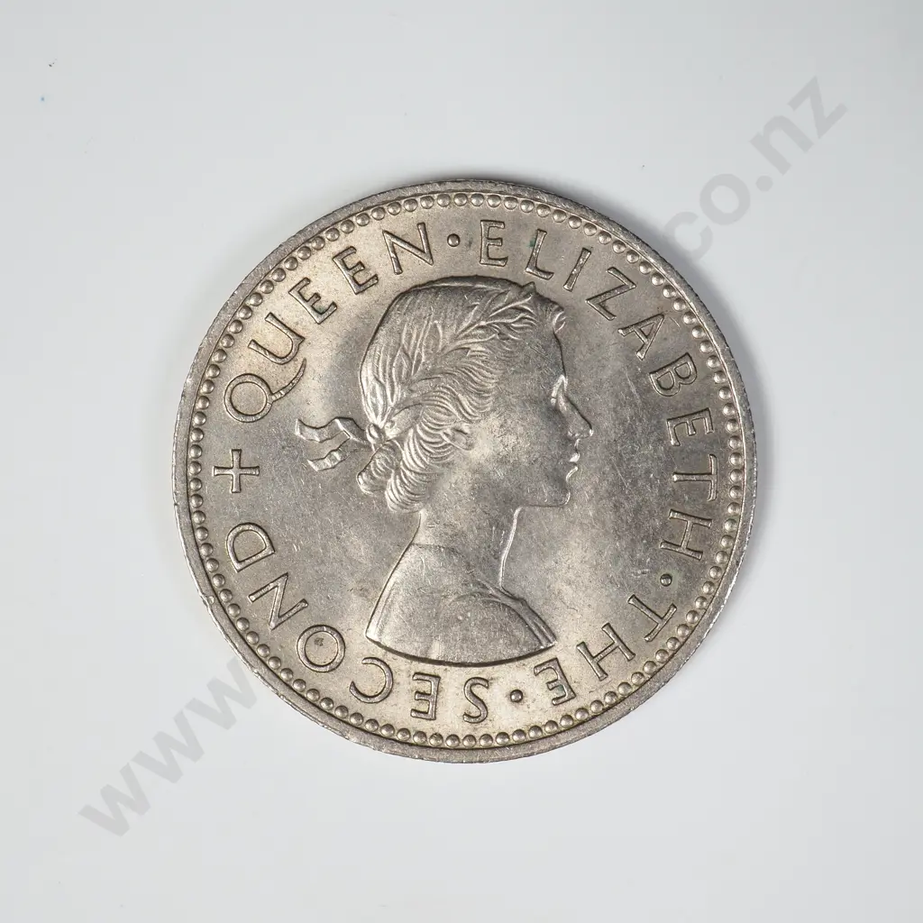 1959 ONE SHILLING, A.UNC, C.V. $40 Image 1++