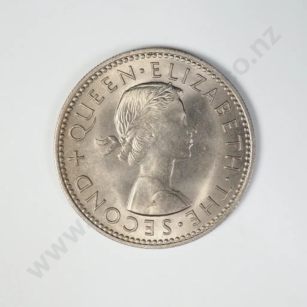 1960 ONE SHILLING, A.UNC, C.V. $40 Image 1++