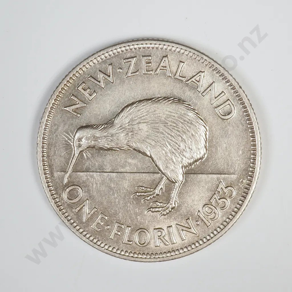1933 FLORIN, A.UNC, C.V. $350 Image 1++