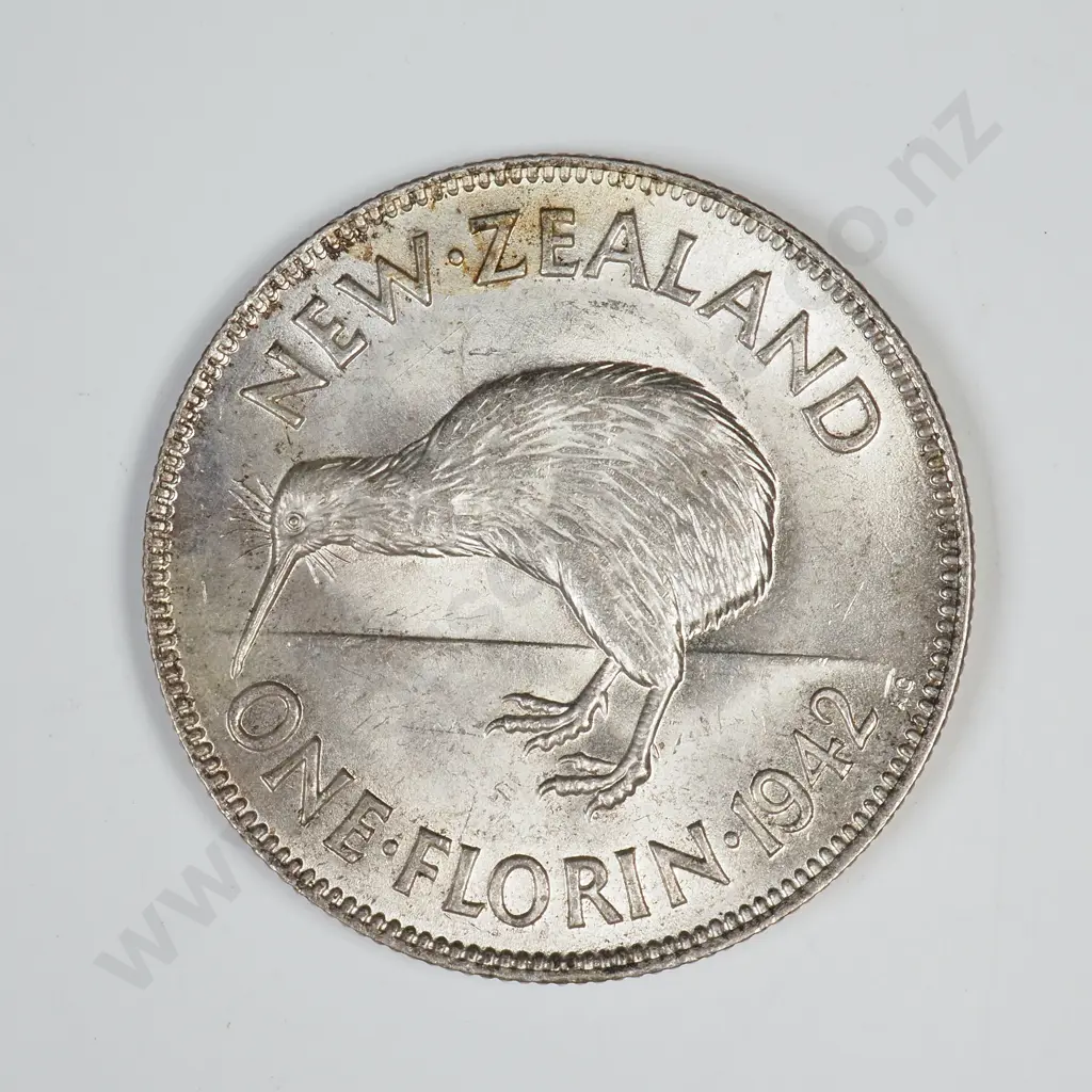 1942 FLORIN, A.UNC, C.V. $275 Image 1++