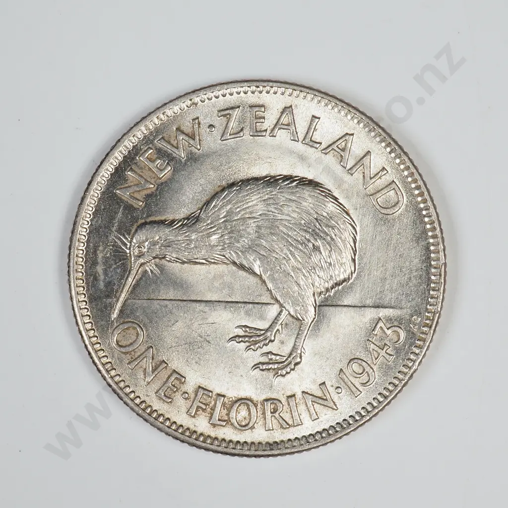 1943 FLORIN, A.UNC, C.V. $175 Image 1++
