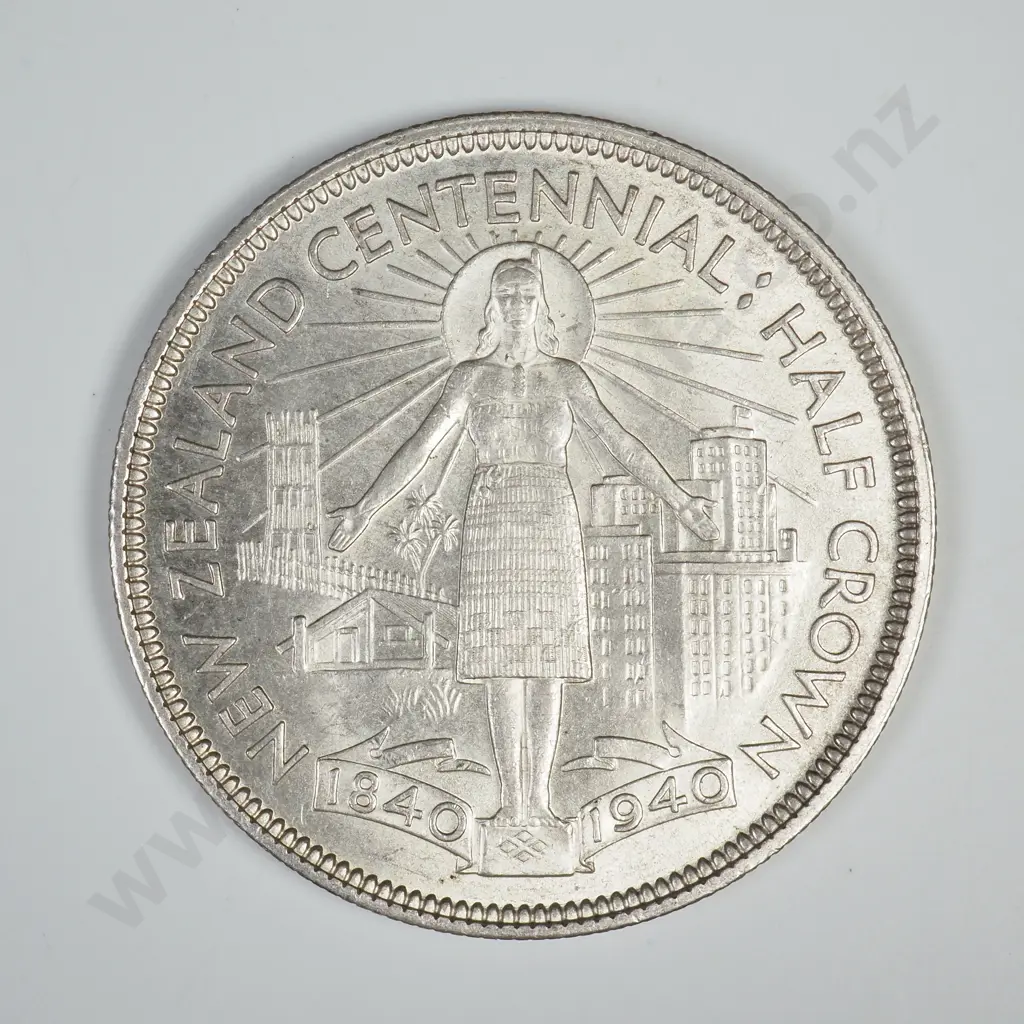 1940 HALFCROWN, A.UNC, C.V. $75 Image 1++