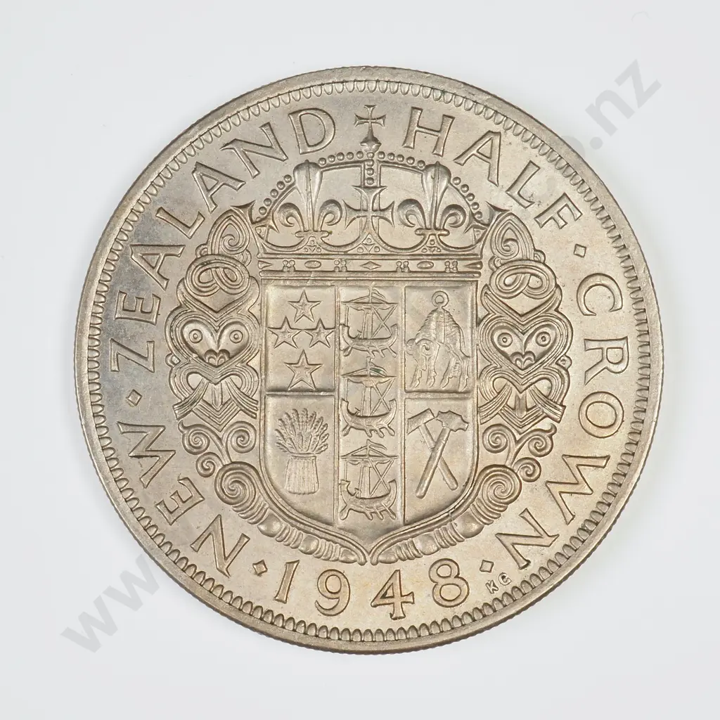 1948 HALFCROWN, A.UNC, C.V. $275 Image 1++