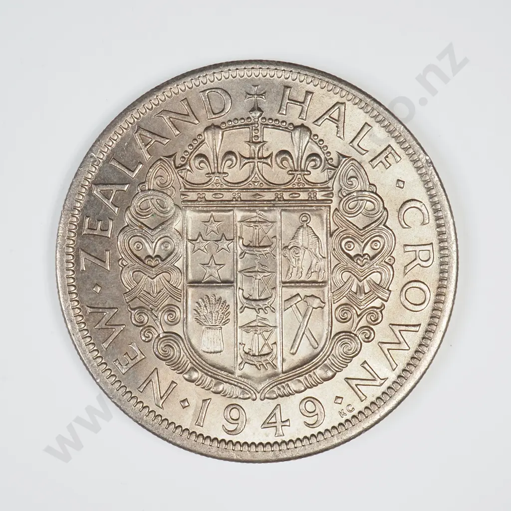 1949 HALFCROWN, A.UNC, C.V. $275 Image 1++