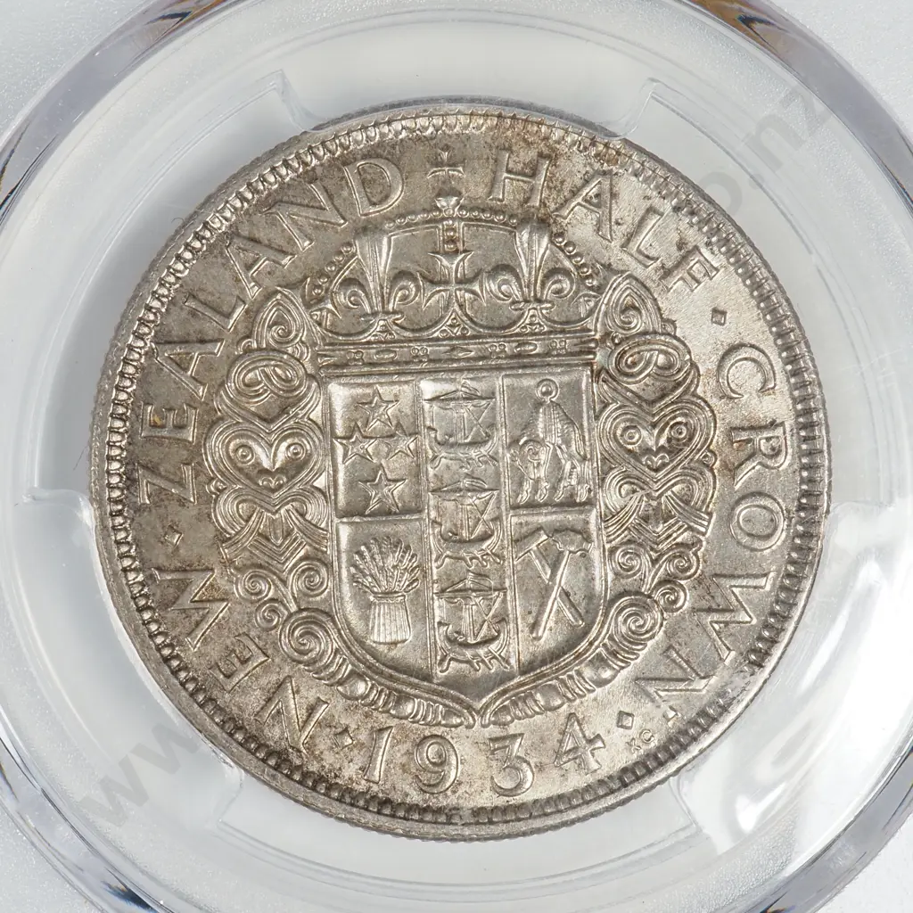 1934 HALFCROWN, MS64, MINIMUM C.V. $850 Image 1++