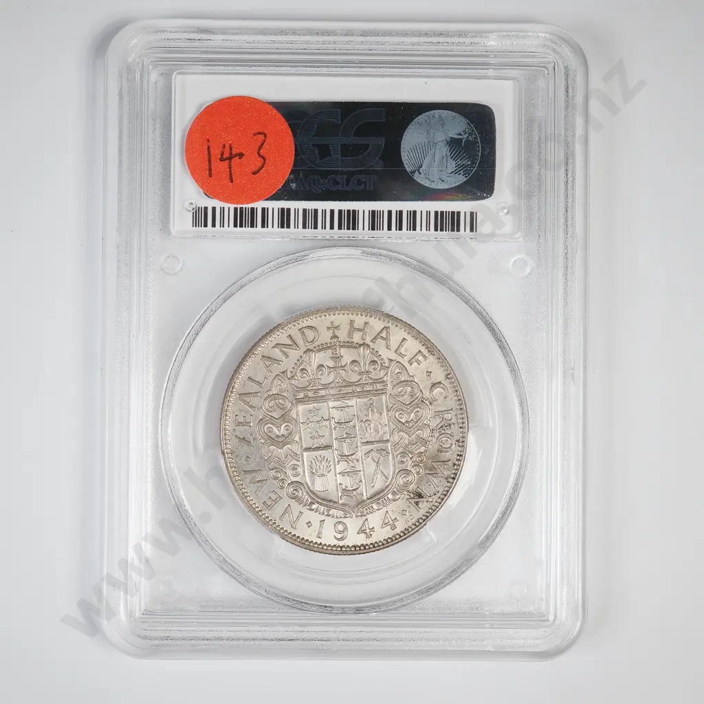 1944 HALFCROWN, MS63, MINIMUM C.V. $2200 Image 1++